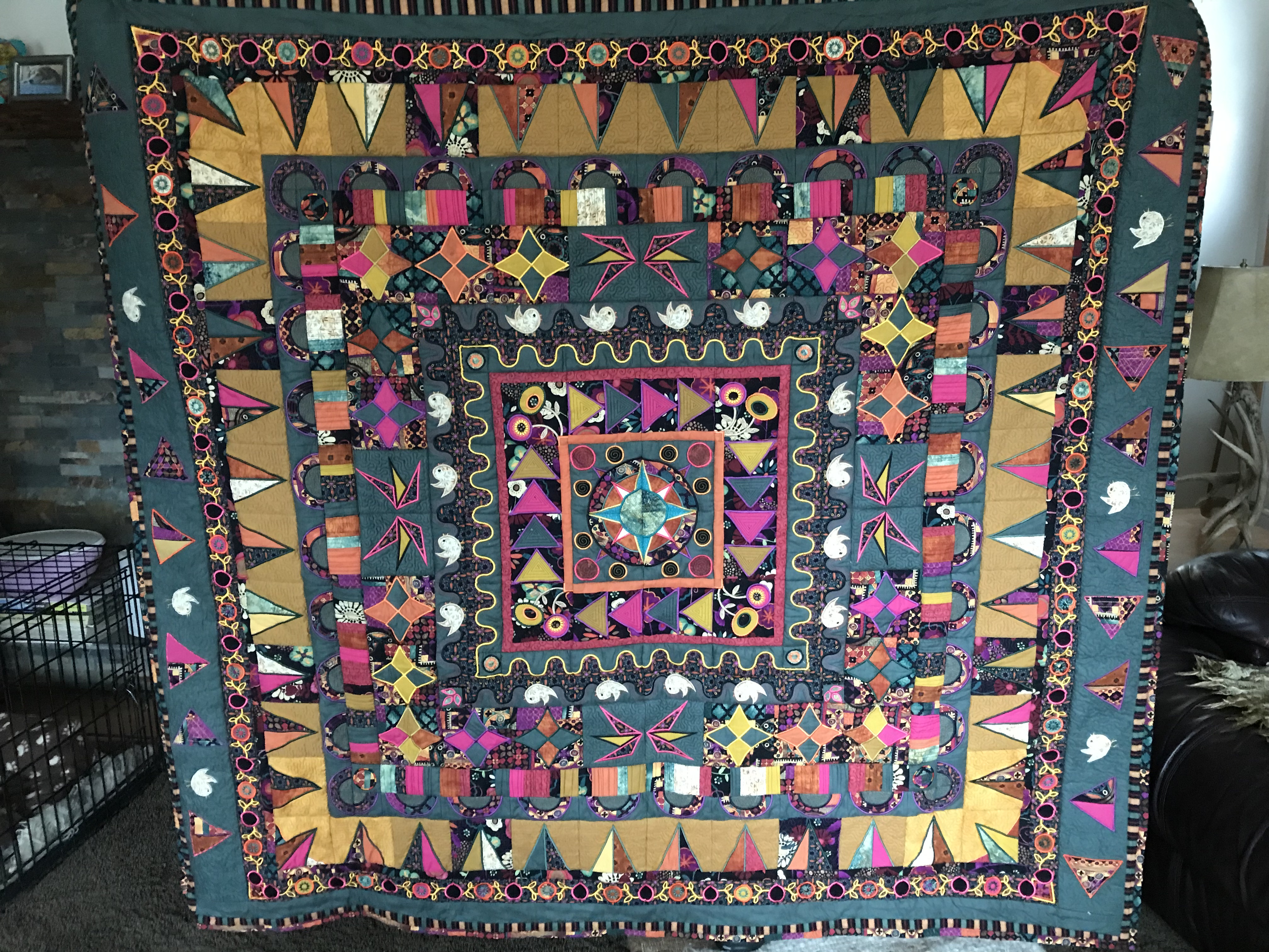 Sweet Pea Mystery Medallion Quilt