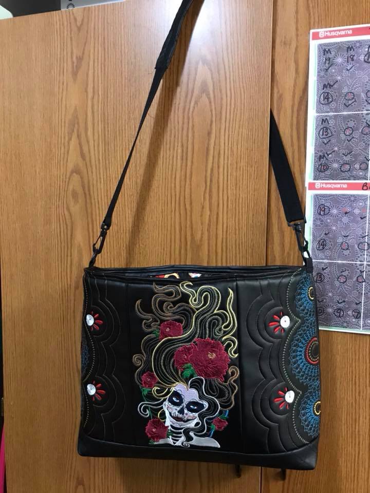 day of the dead laptop bag